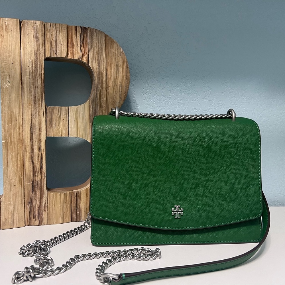 Tory Burch Emerald Stone Crossbody